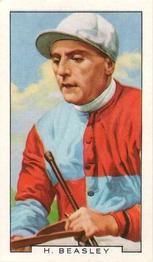 1936 Gallaher Famous Jockeys #19 Harry Beasley Front